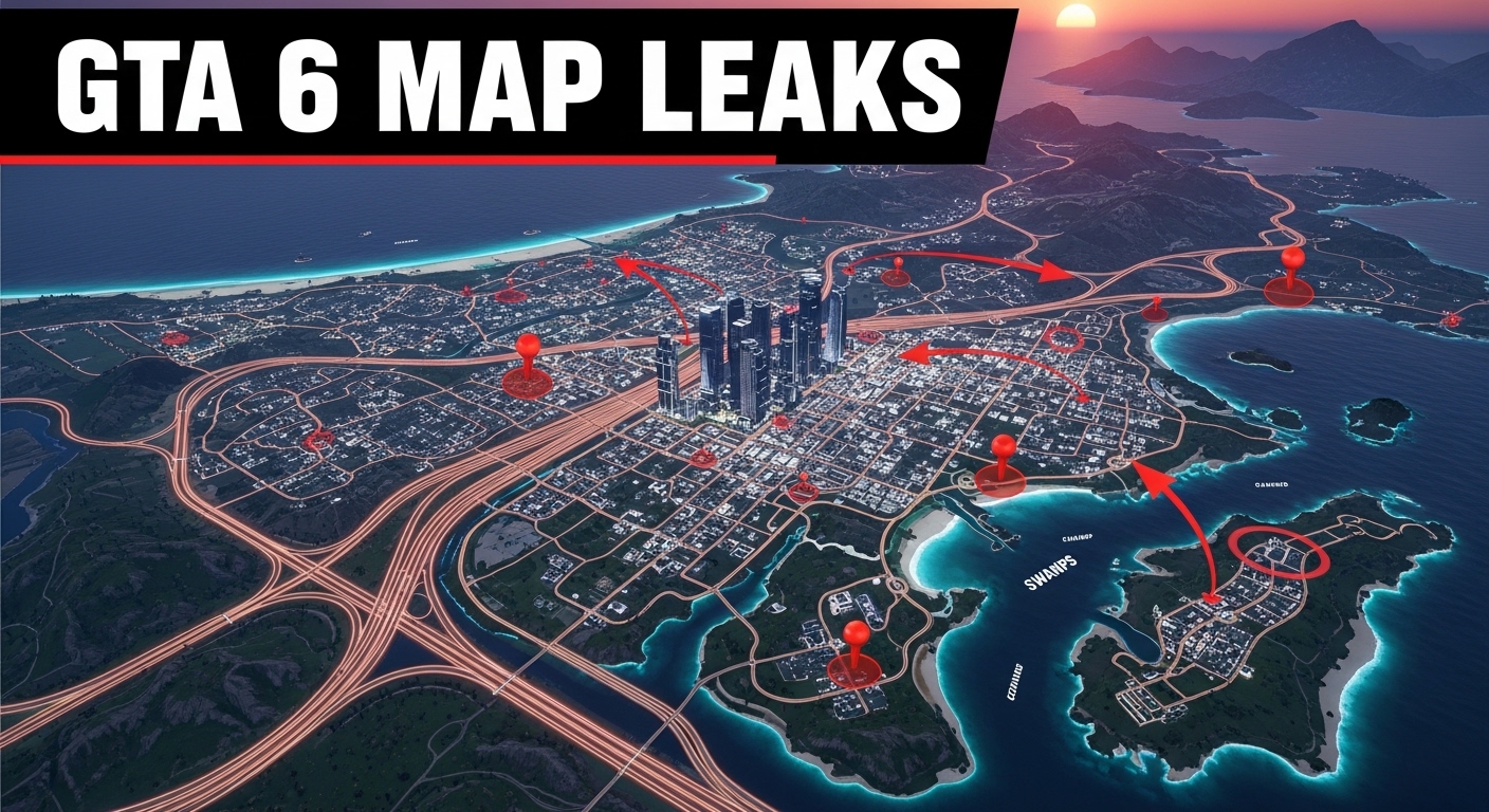 GTA 6 Map Leaks: All Locations Revealed So Far